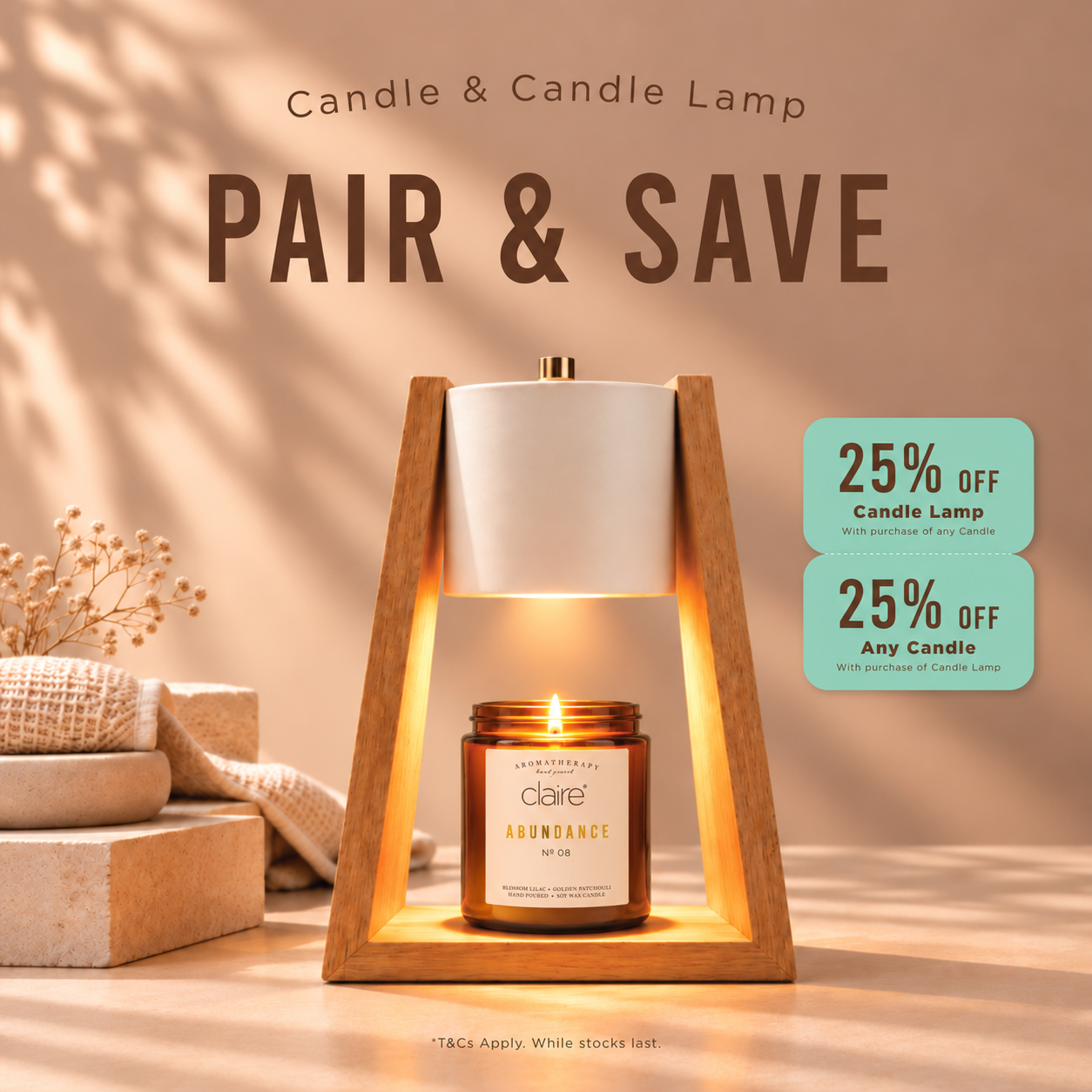 Candle Lamp Pair & Save