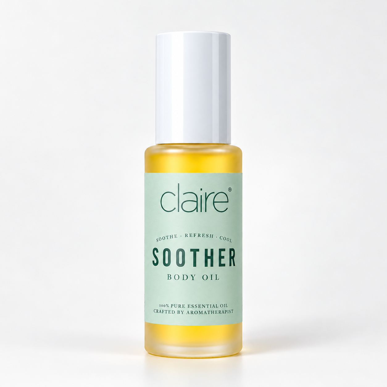 Claire Soother Body Oil Bottle