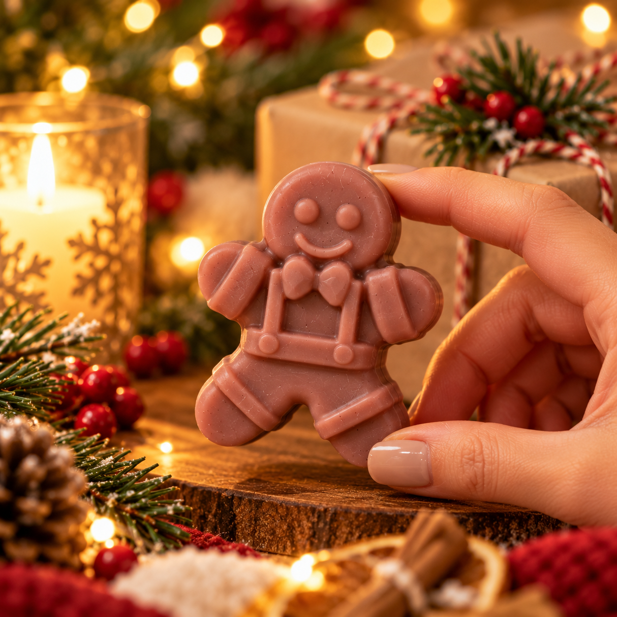 Ginger man Christmas soap
