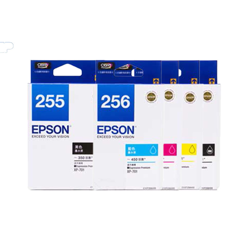 EPSON T255/ T256 原廠黑彩墨水匣(XP-701) – 印客線上InkTW｜列印.標籤
