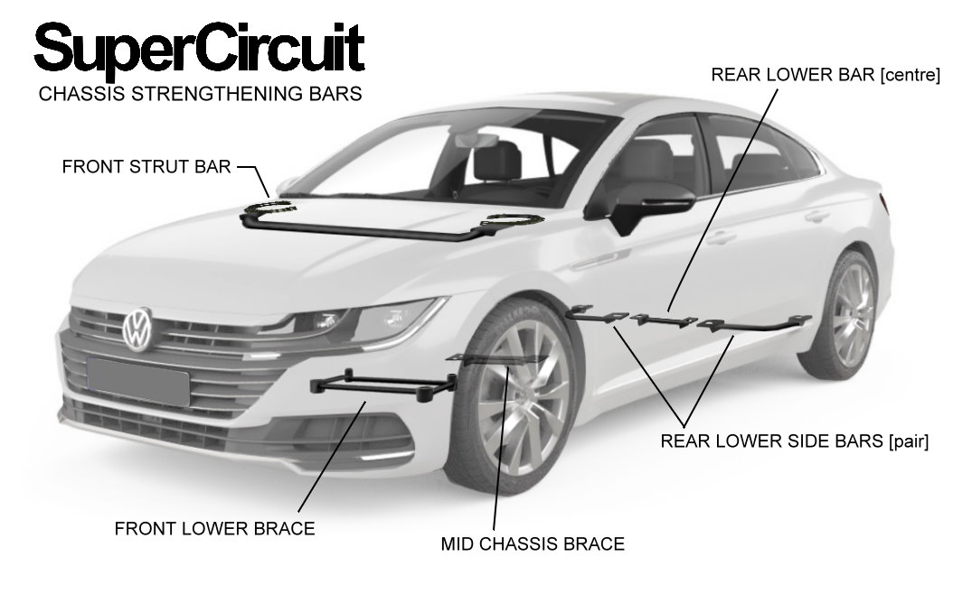 VW Arteon Chassis Bars