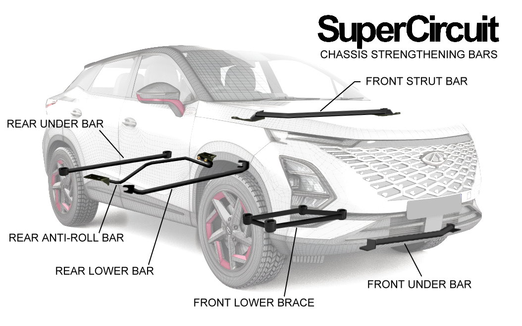 Chery Omoda 5 chassis strengthening bars & braces