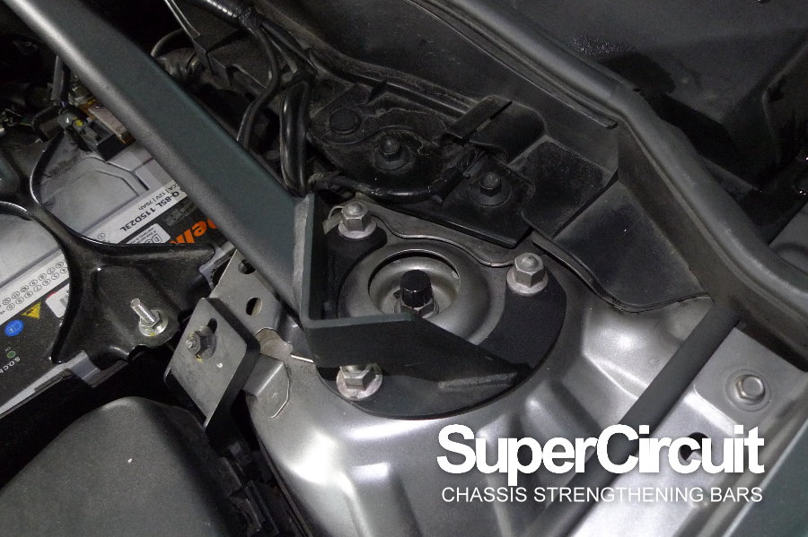 Mazda2 DJ Front Strut Bar by SUPERCIRCUIT.