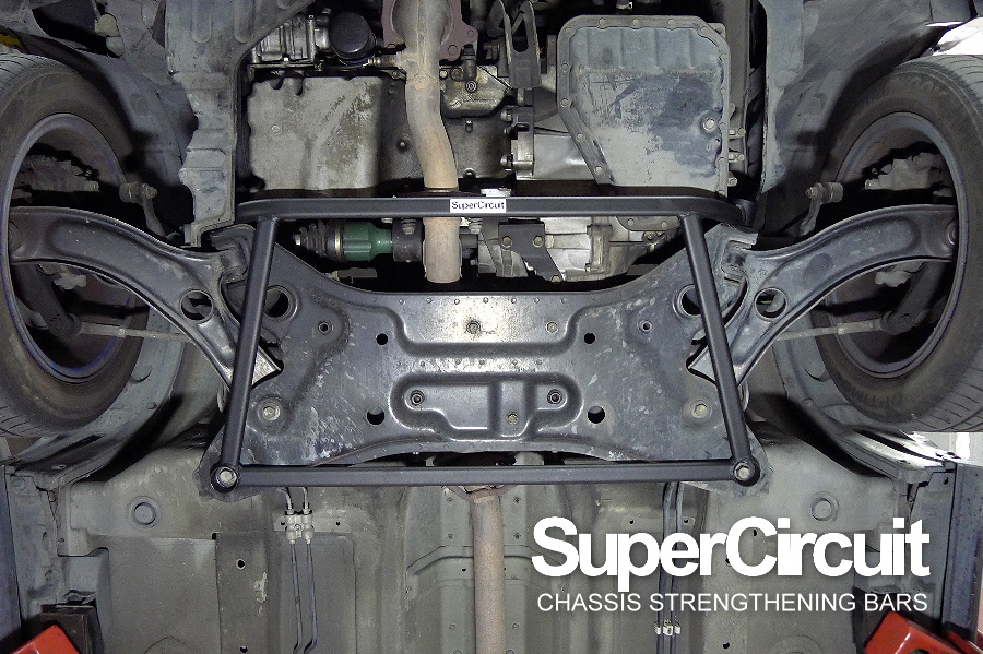 2ND GEN. Suzuki Swift 1.5 ZC21S Front Lower Brace by SUPERCIRCUIT CHASSIS BARS