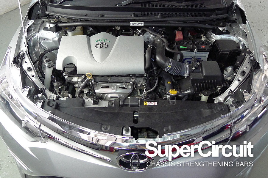 2016 Toyota Vios NCP151 (2NR-FE) Front Strut Bar by SUPERCIRCUIT Bars