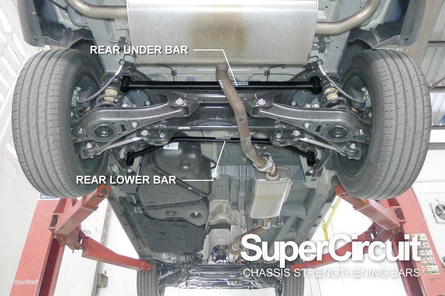 Proton X70 CKD rear undercarriage the SUPERCIRCUIT Rear Lower Bar & Rear Under Bar