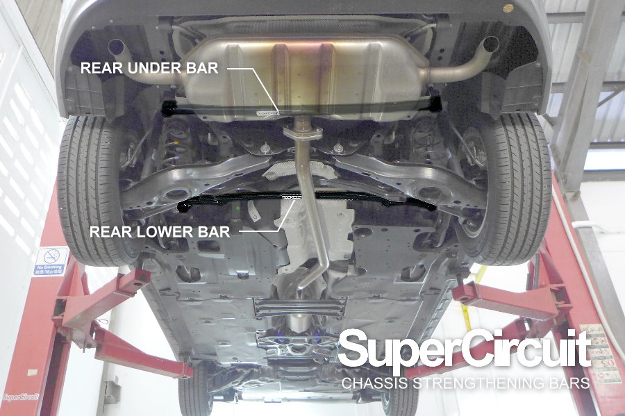 Mazda3 BM Rear Lower Bar & Rear Under Bar BY SUPERCIRCUIT