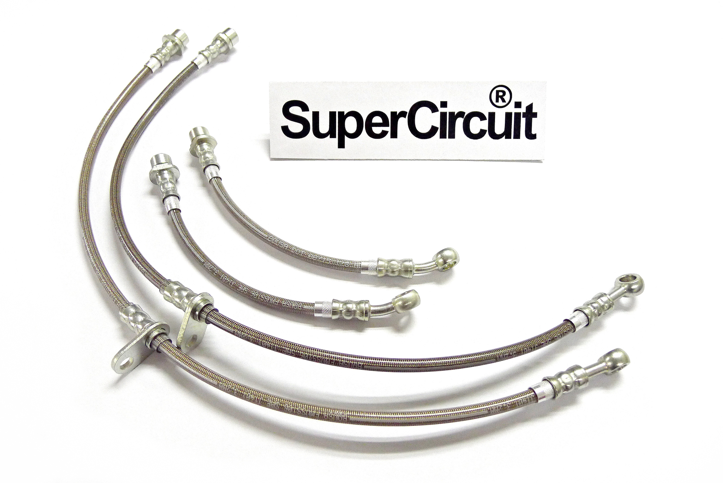 Toyota Corolla Altis E120 Steel Braided Brake Lines SUPERCIRCUIT