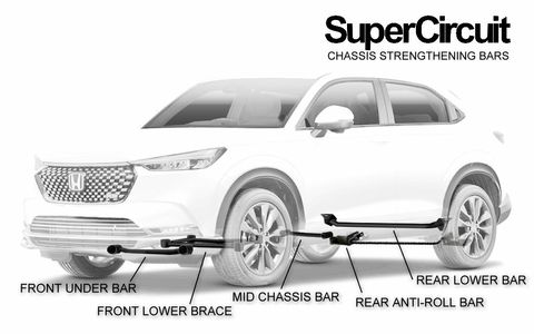 Honda HR-V RV Chassis Strengthening Bars