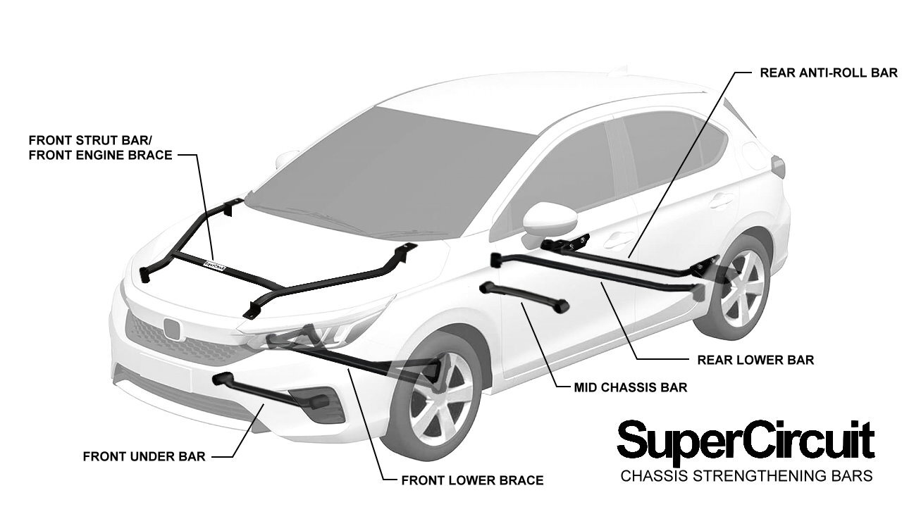 Honda City GN Hatchback Chassis Bars