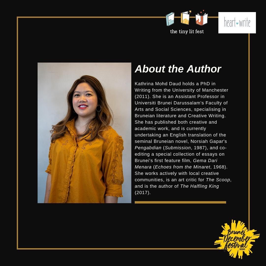 ⠀The Tiny Lit Fest is delighted to welcome Dr Kathrina Mohd Daud, the first Bruneian author to b