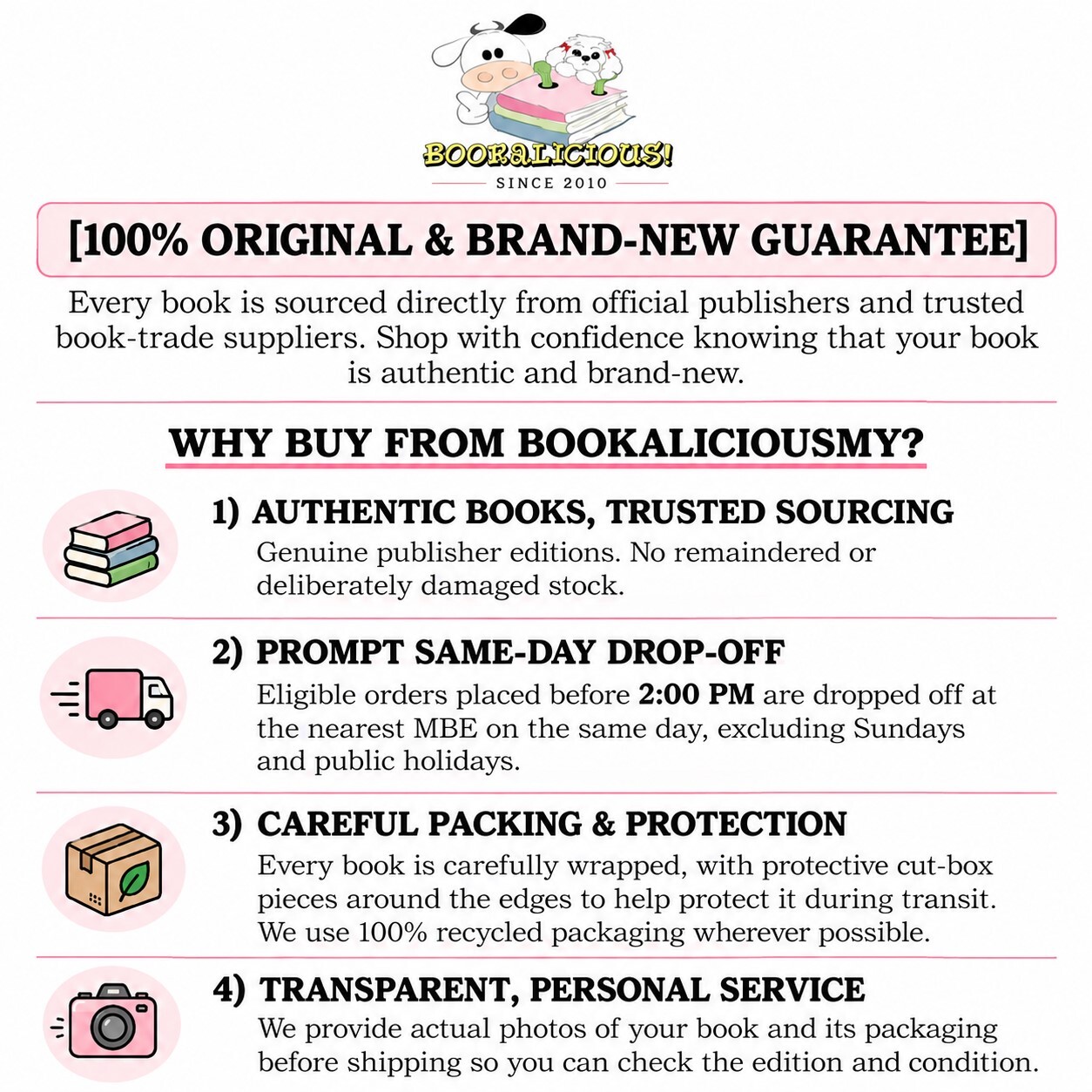 Bookalicious Guarantee Guide