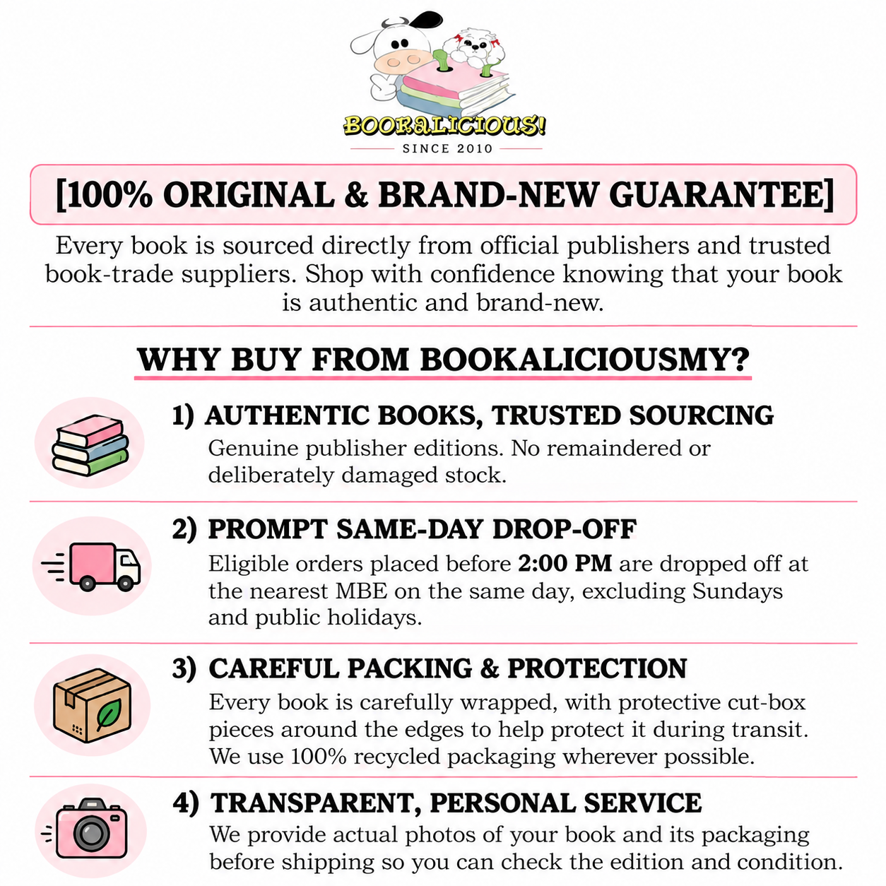 Bookalicious Guarantee Guide