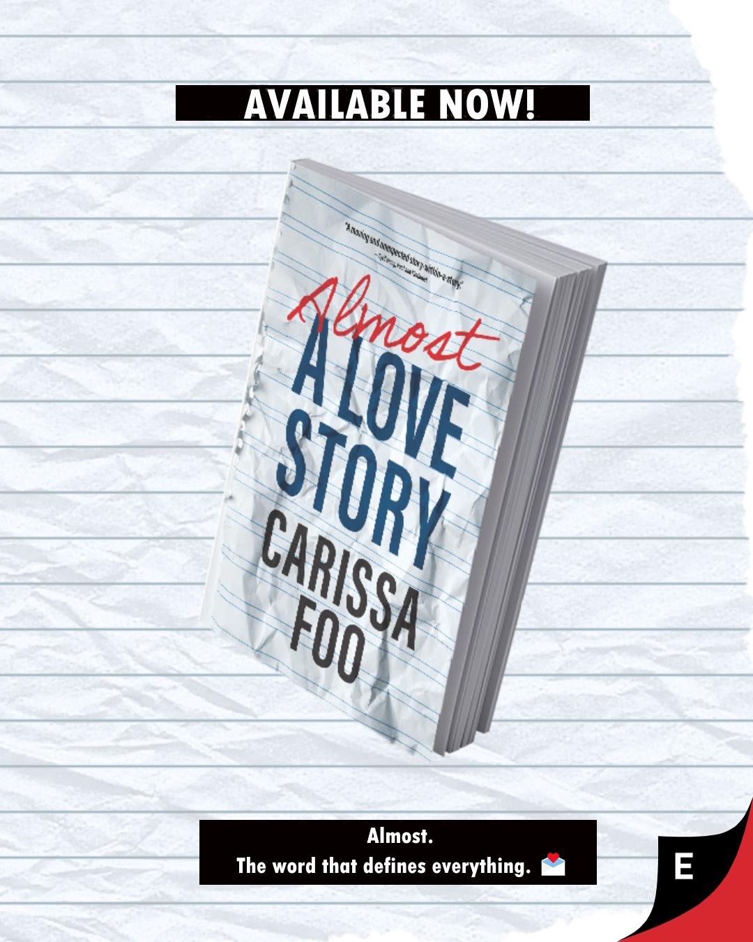 💫 New Release- Carissa Foo’s 𝘈𝘭𝘮𝘰𝘴𝘵 𝘢 𝘓𝘰𝘷𝘦 𝘚𝘵𝘰𝘳𝘺 is a quiet, powerful meditatio