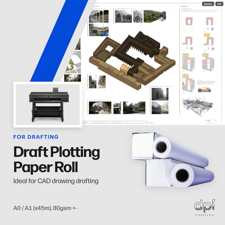 A0 Plotting Paper Roll (4 rolls per box)