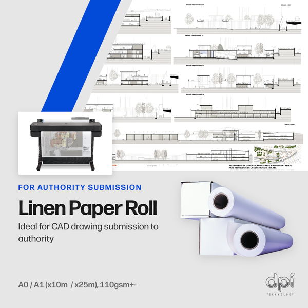A1 Linen Paper Roll (10 meter)