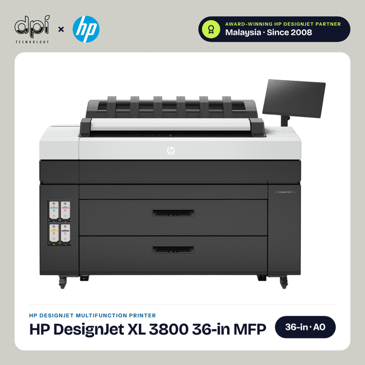 HP DesignJet XL 3800 36-inch multifunction production printer