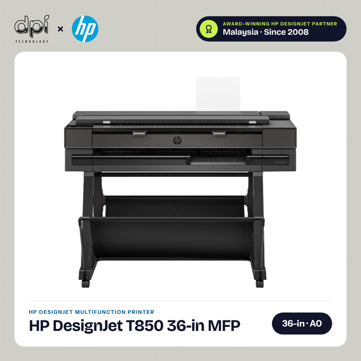 HP DesignJet T850 36in Multifunction Printer 