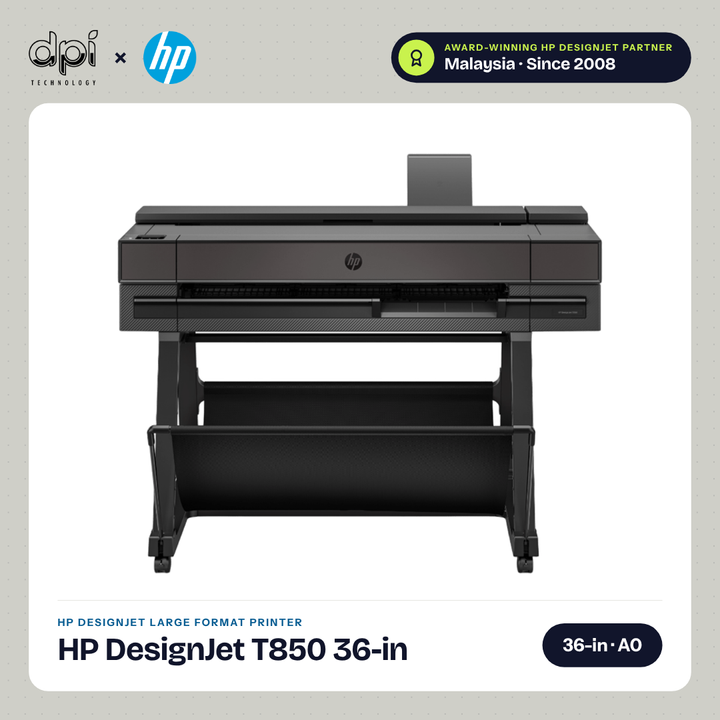 HP DesignJet T850 36-inch A0 plotter