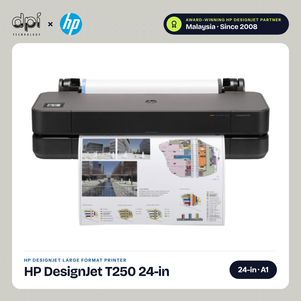 HP DesignJet T250 24-inch A1 plotter