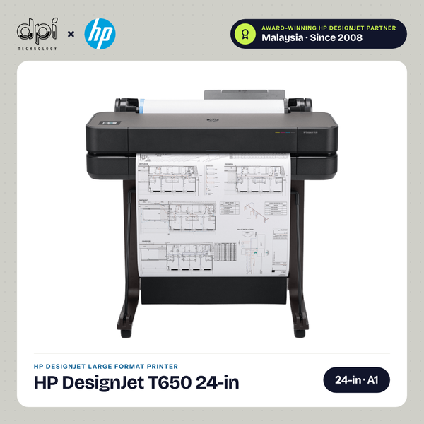 HP DesignJet T650 24in Printer