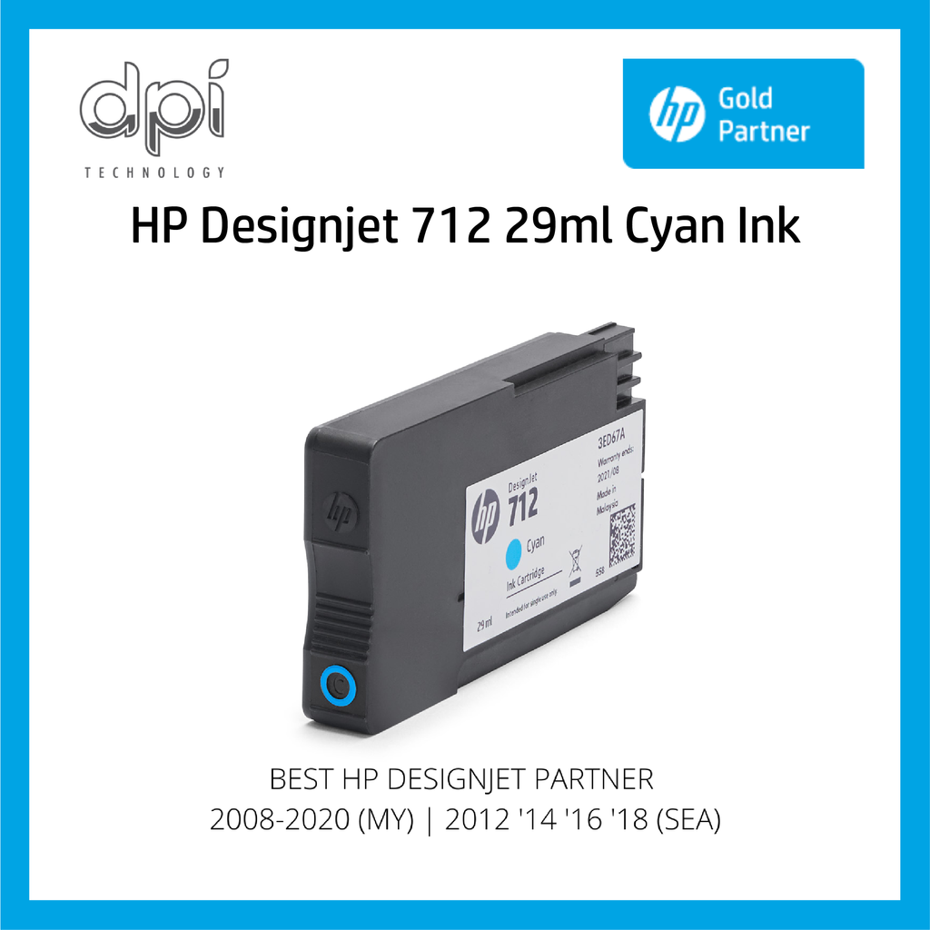 HP DesignJet 712 38ml Cyan Ink