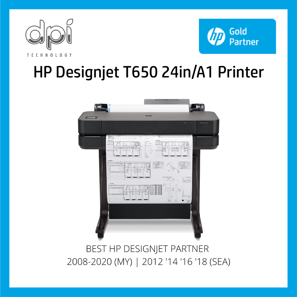 HP Designjet T650 24in Printer (5HB08A)