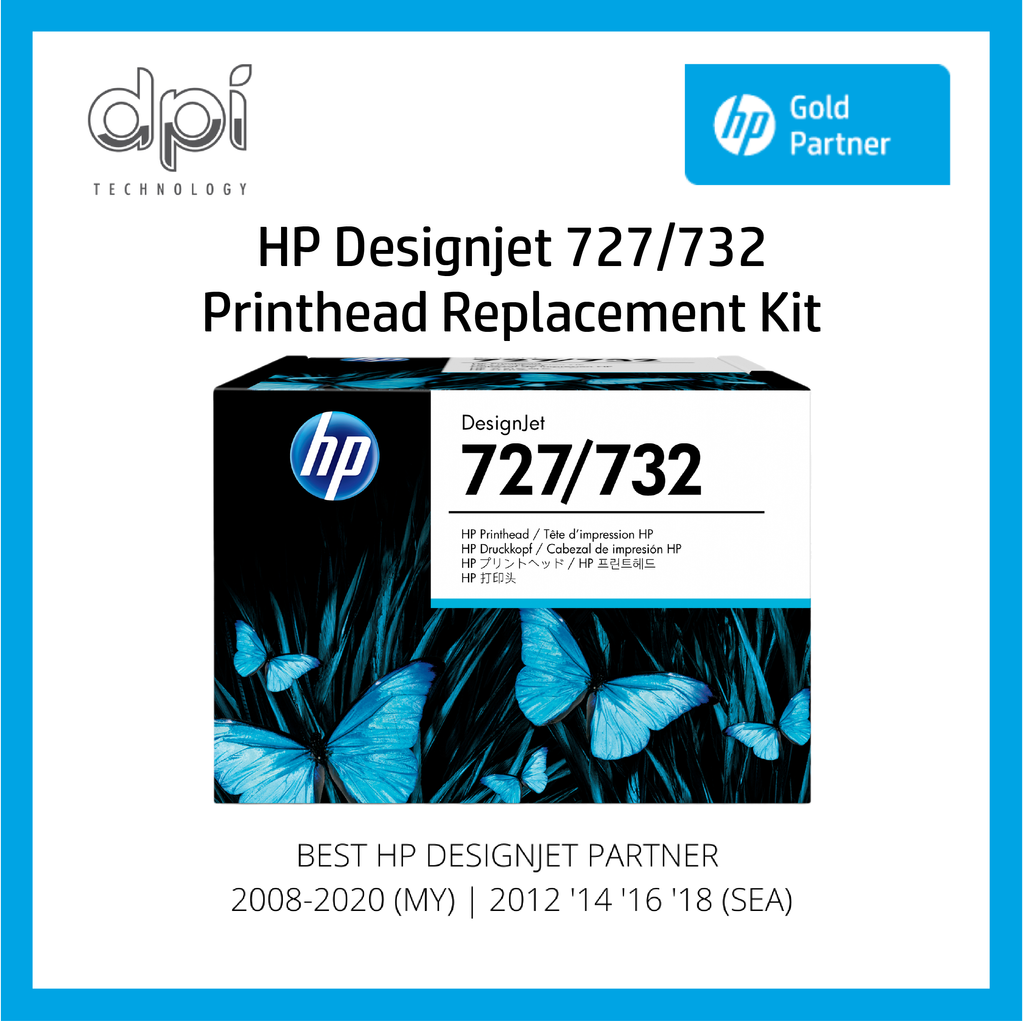 HP 727/732 Printhead - For HP Designjet T920 / T1500 / T2500 / T930 / T1530  / T2530 / T1600 / T2600 Printer – DesignJet CAD Division | DPI Technology  (MY & SG)