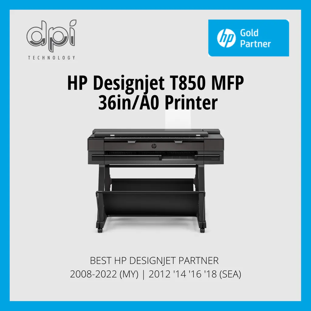 HP DesignJet T850 36in Multifunction Printer