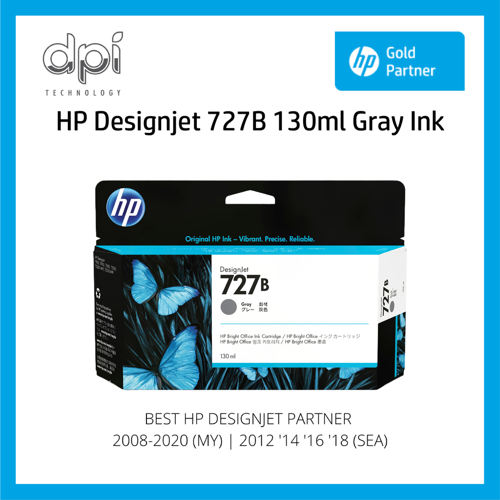 HP Designjet T920 / T1500 / T2500 / T930 / T1530 / T2530 Printer Gray Ink