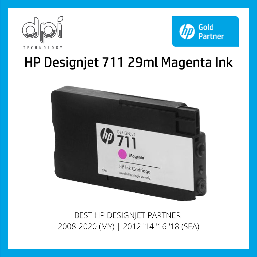 HP Designjet T120 / T130 / T520 / T530 Printer Magenta Ink