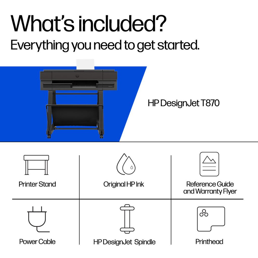 HP DesignJet T870 Printer - eTail ATF Whats included_A  Mobile_4931454