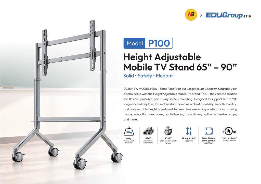 EDUGroup.my P100 Mobile TV Stand 01