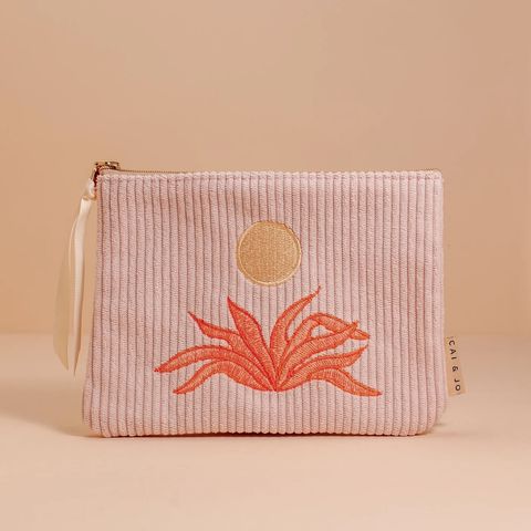 Corduroy Pouch in Pale Pink 2