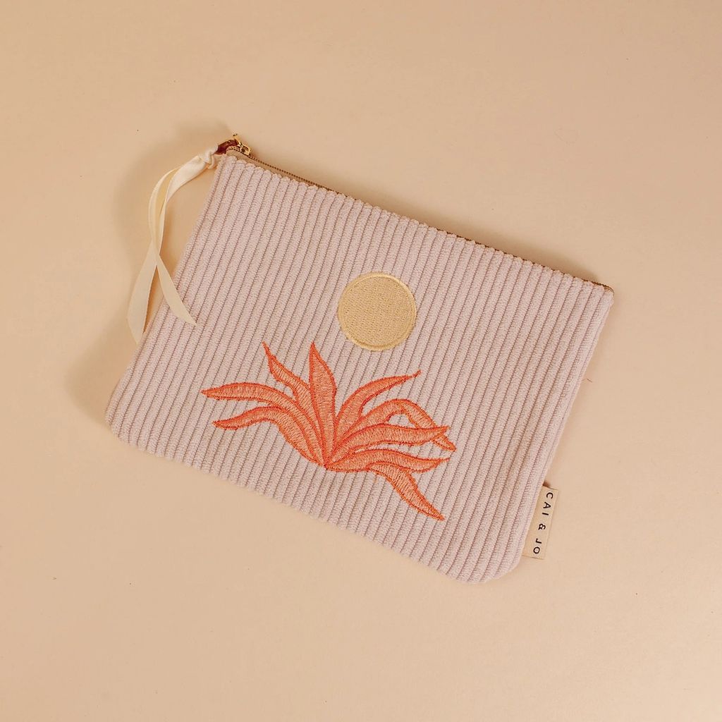 Corduroy Pouch in Pale Pink2 2