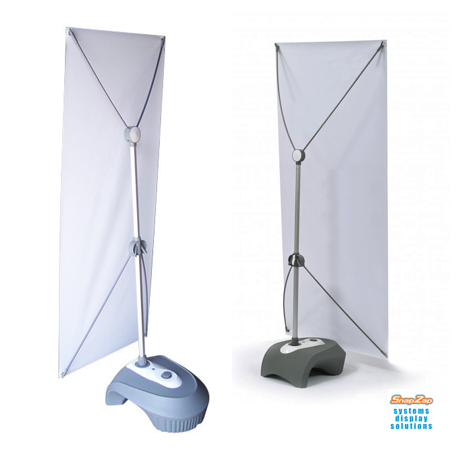 Outdoor X Stand Adjustable Type SnapZap Systems Display Solutions