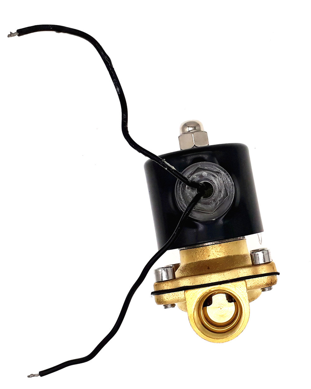 4分 常温型 直流24v 售水机电磁阀 液体全铜电磁阀