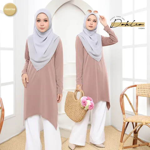 blouse tak payah gosok ironless longgar labuh long tunic muslimah.jpg