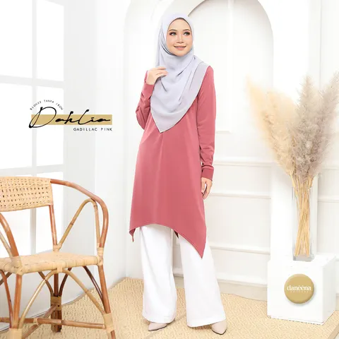 blouse tak payah gosok ironless longgar labuh long tunic muslimah (3).jpg