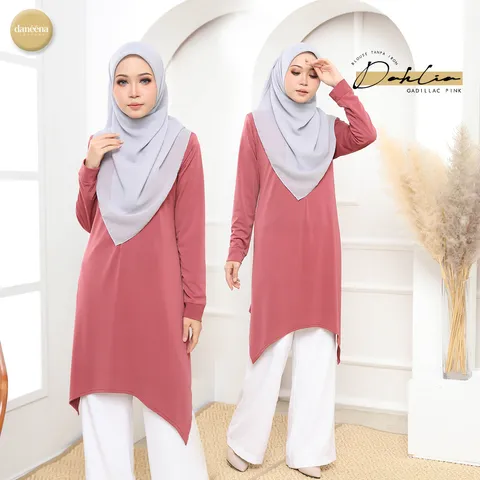 blouse tak payah gosok ironless longgar labuh long tunic muslimah.jpg