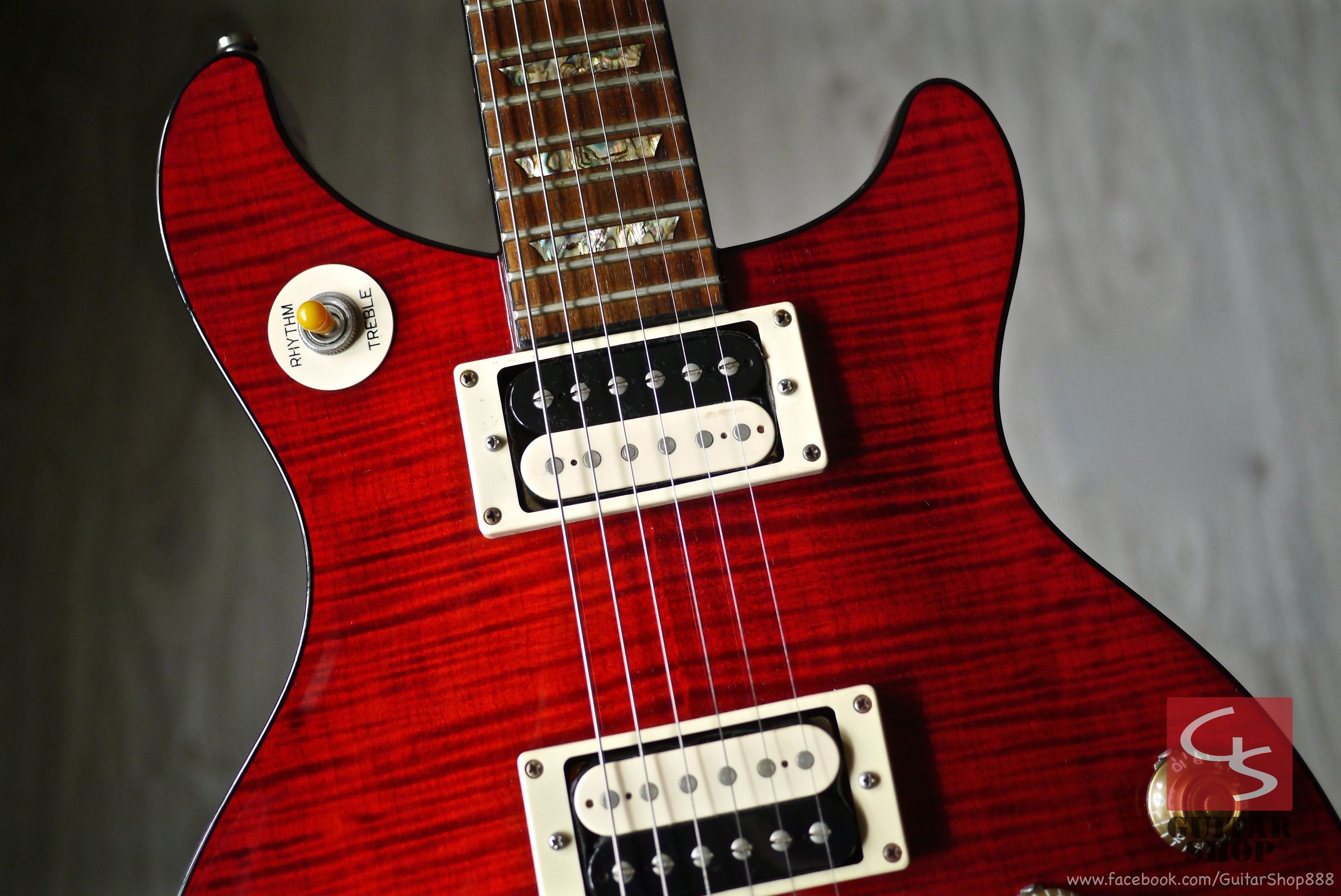 Epiphone TAK DC Cherry　松本孝弘 エピフォンから松本孝弘のシグネチャ・モデル登場 | BARKS