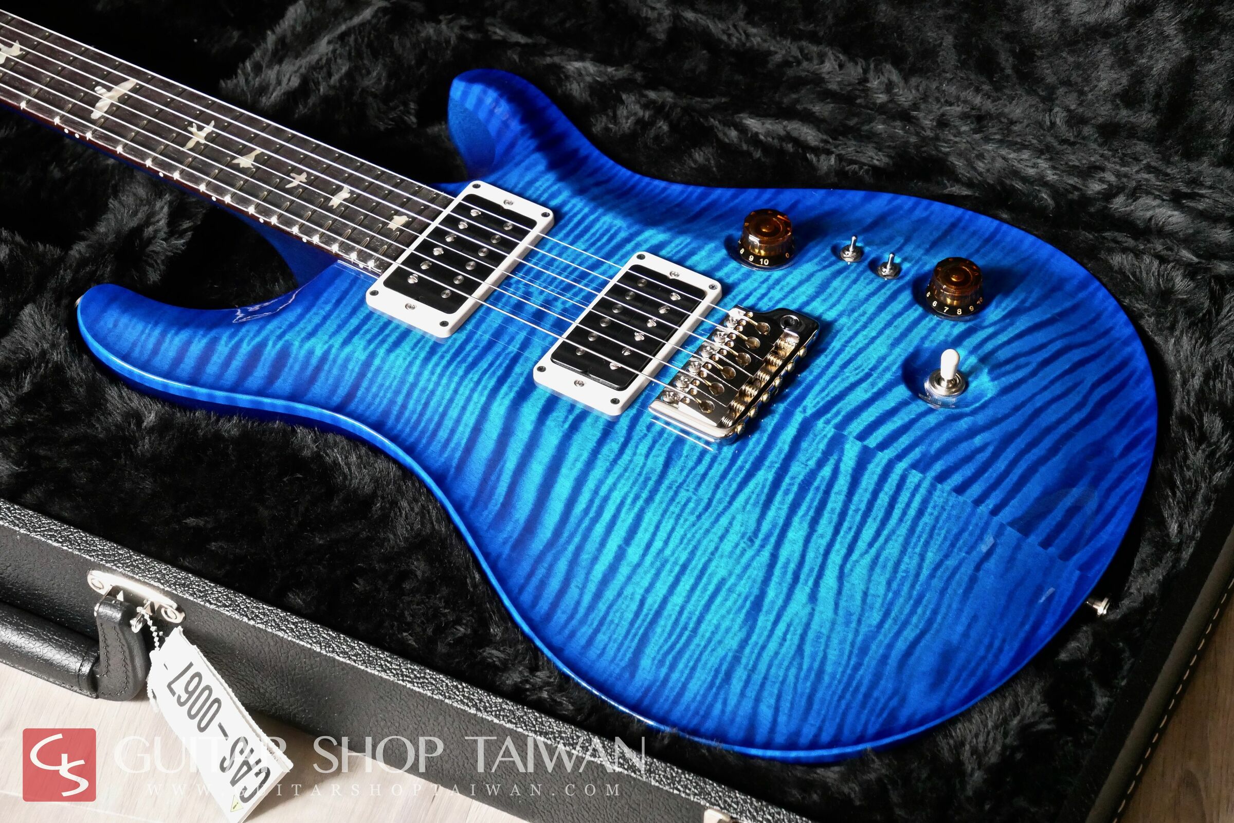 全新2021 PRS Custom 24 10Top 35th Anniversary-Royal Aquamarine