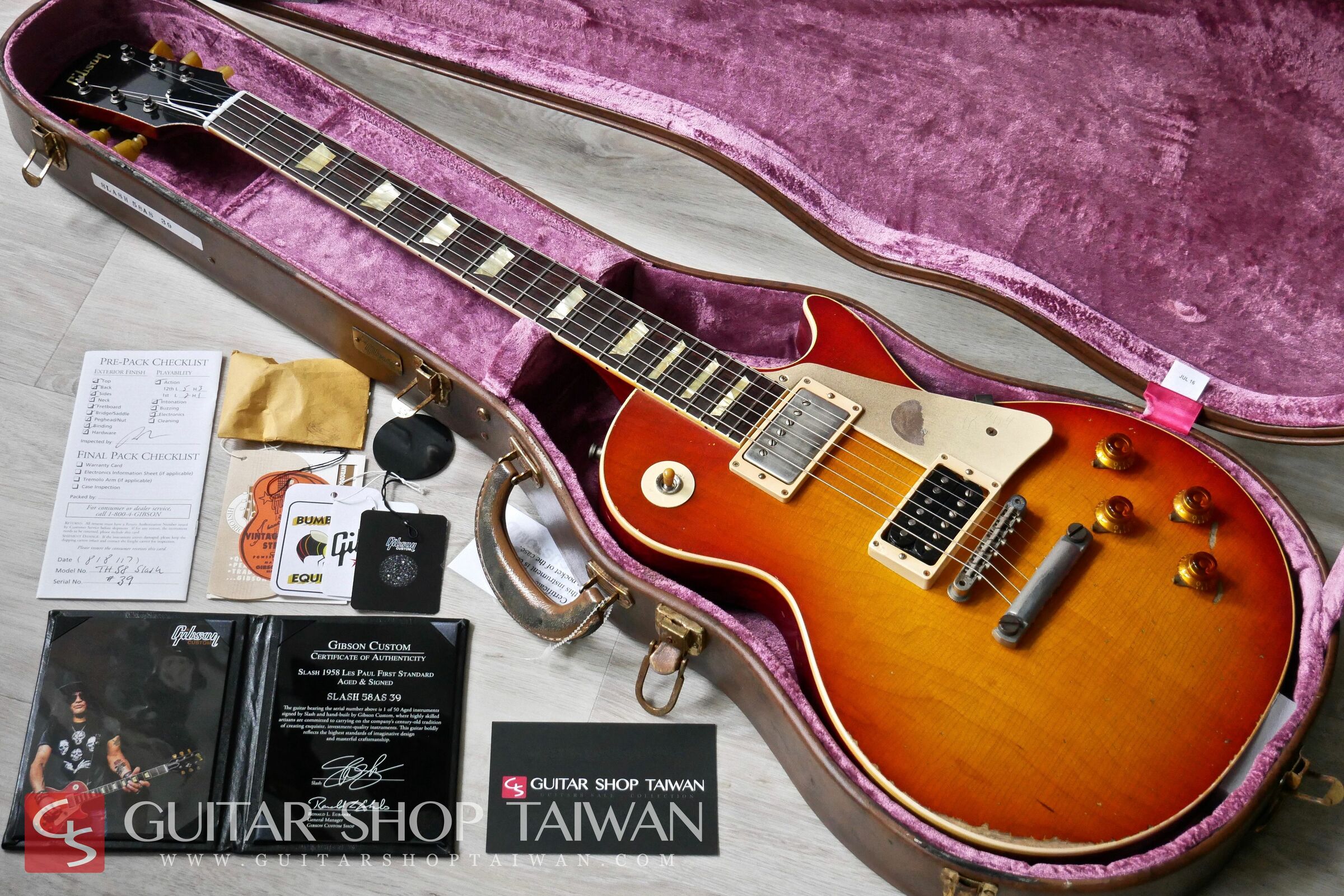 夢幻逸品2017 Gibson Custom Shop Slash Les Paul 1958 Reissue “First