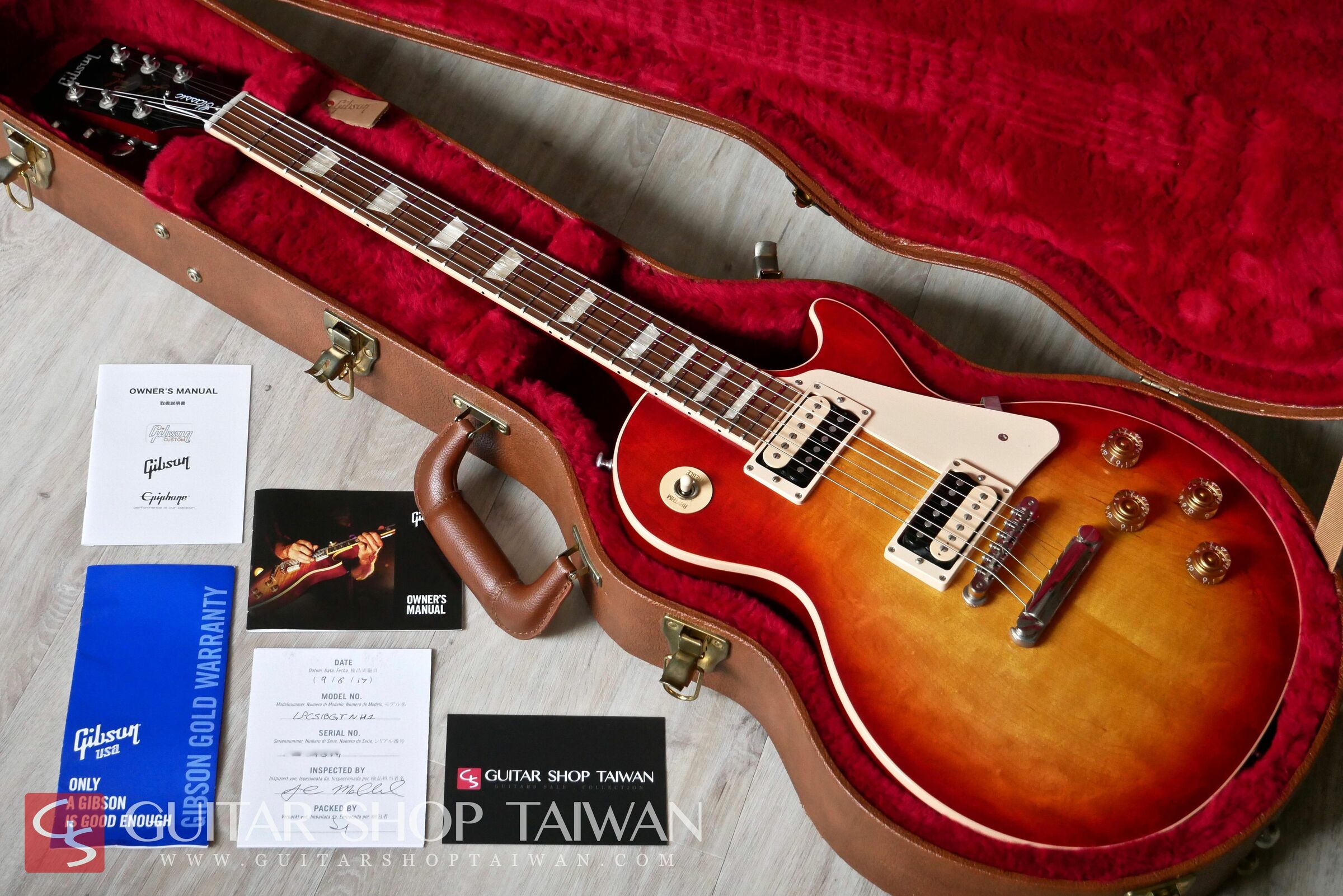 2017 Gibson Les Paul Classic T-Cherry Burst – Guitar Shop Taiwan