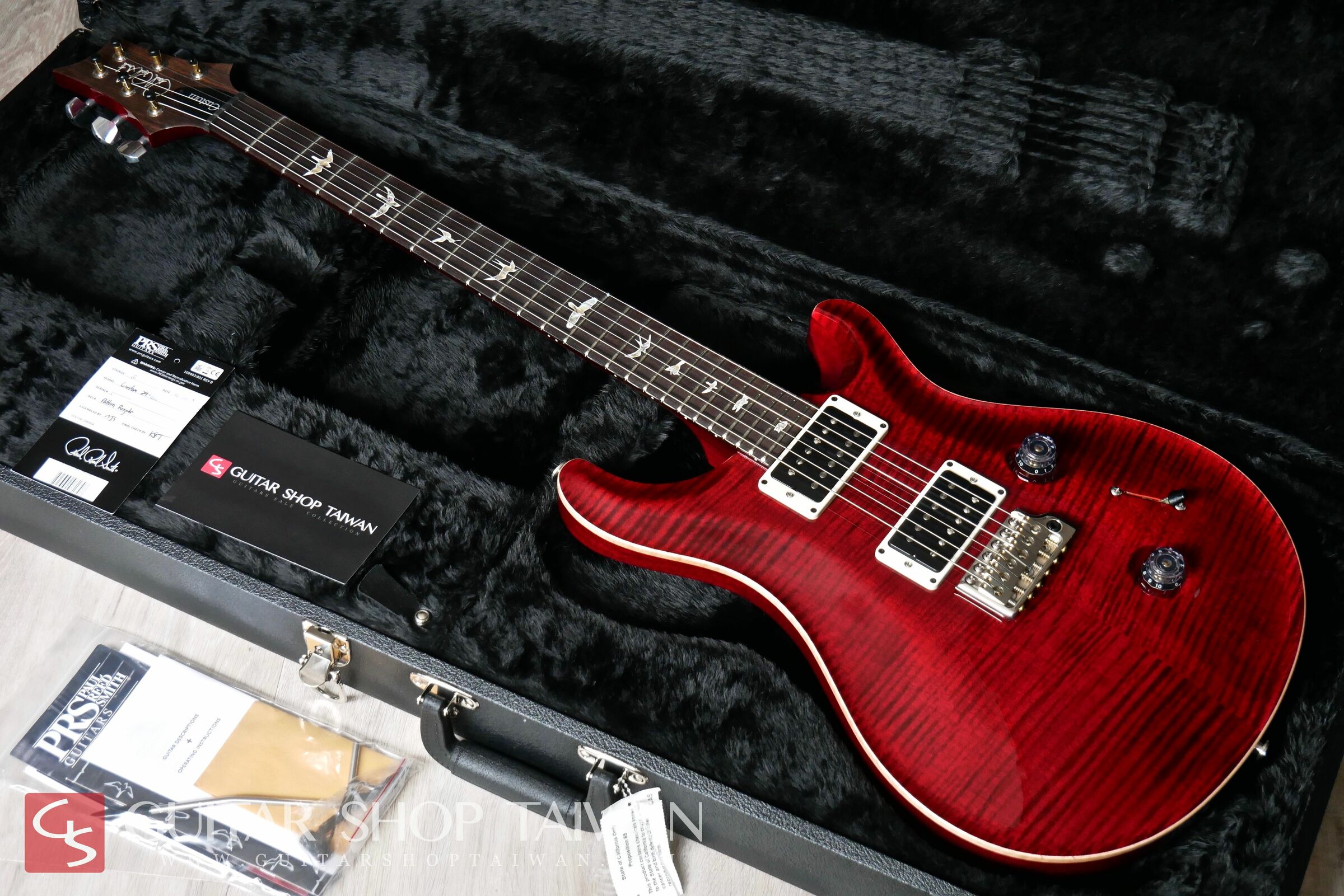 近全新2019 PRS Custom 24-Black Cherry – Guitar Shop Taiwan