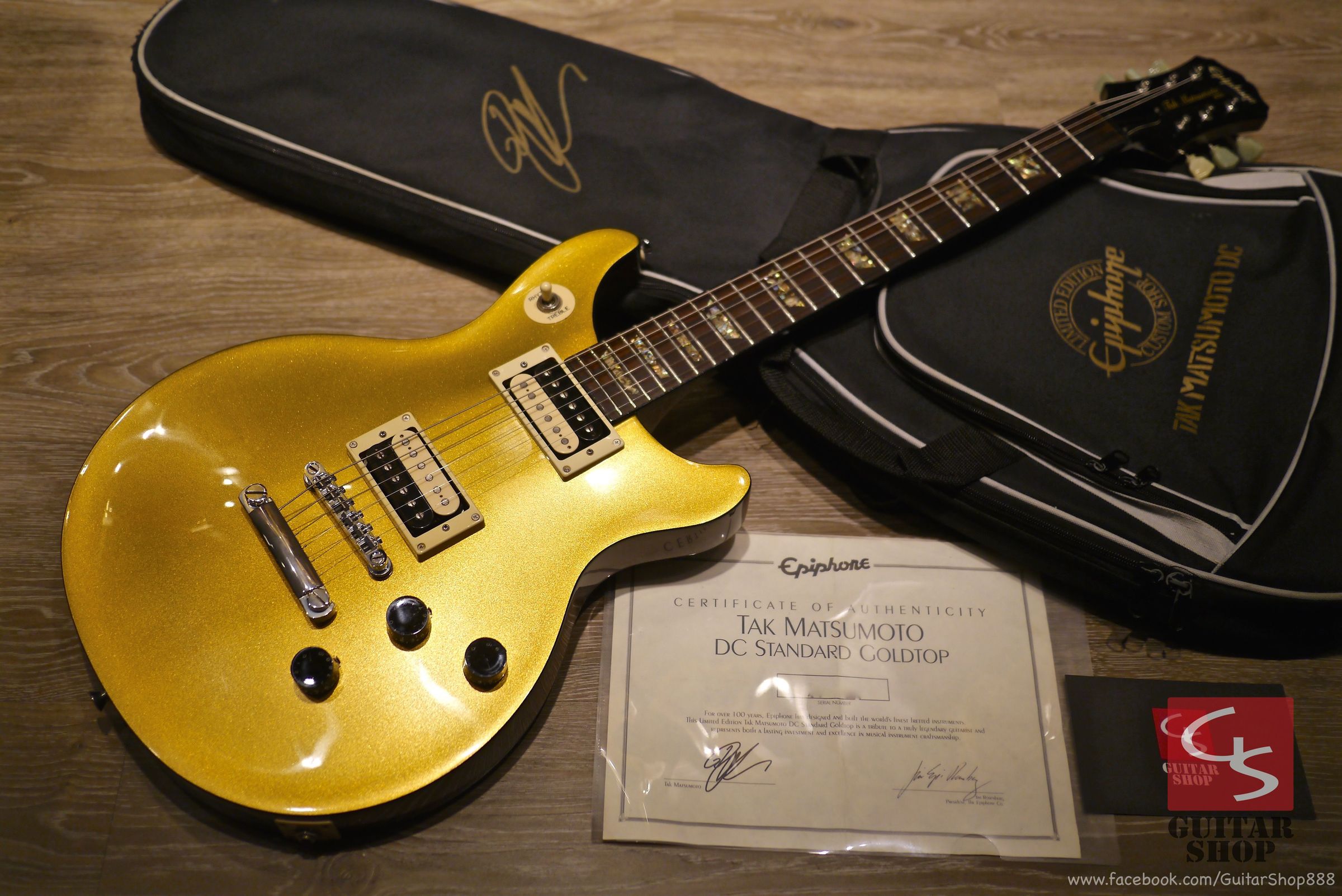 Epiphone Tak Matsumoto Signature Model DC Goldtop 松本孝弘簽名琴