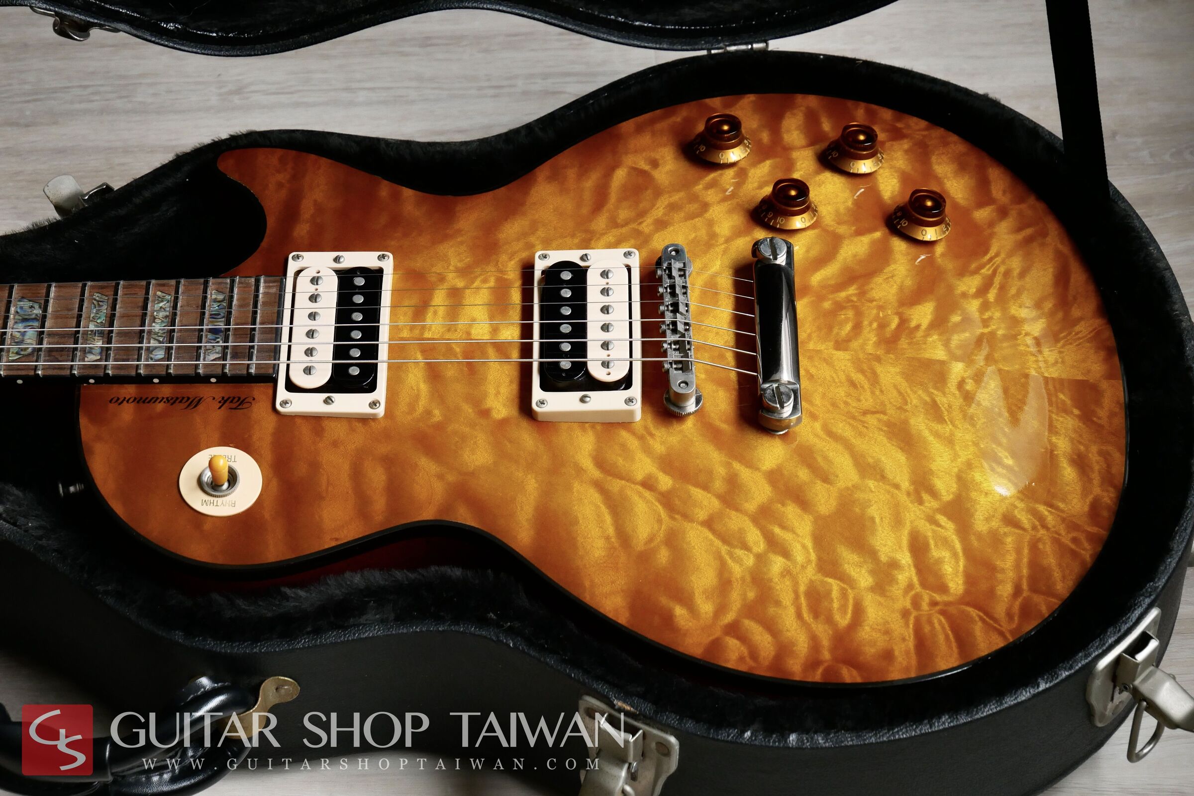 全球限量2003 Gibson Tak Matsumoto Les Paul Tak Burst with Killer Top 松本孝弘簽名 ...