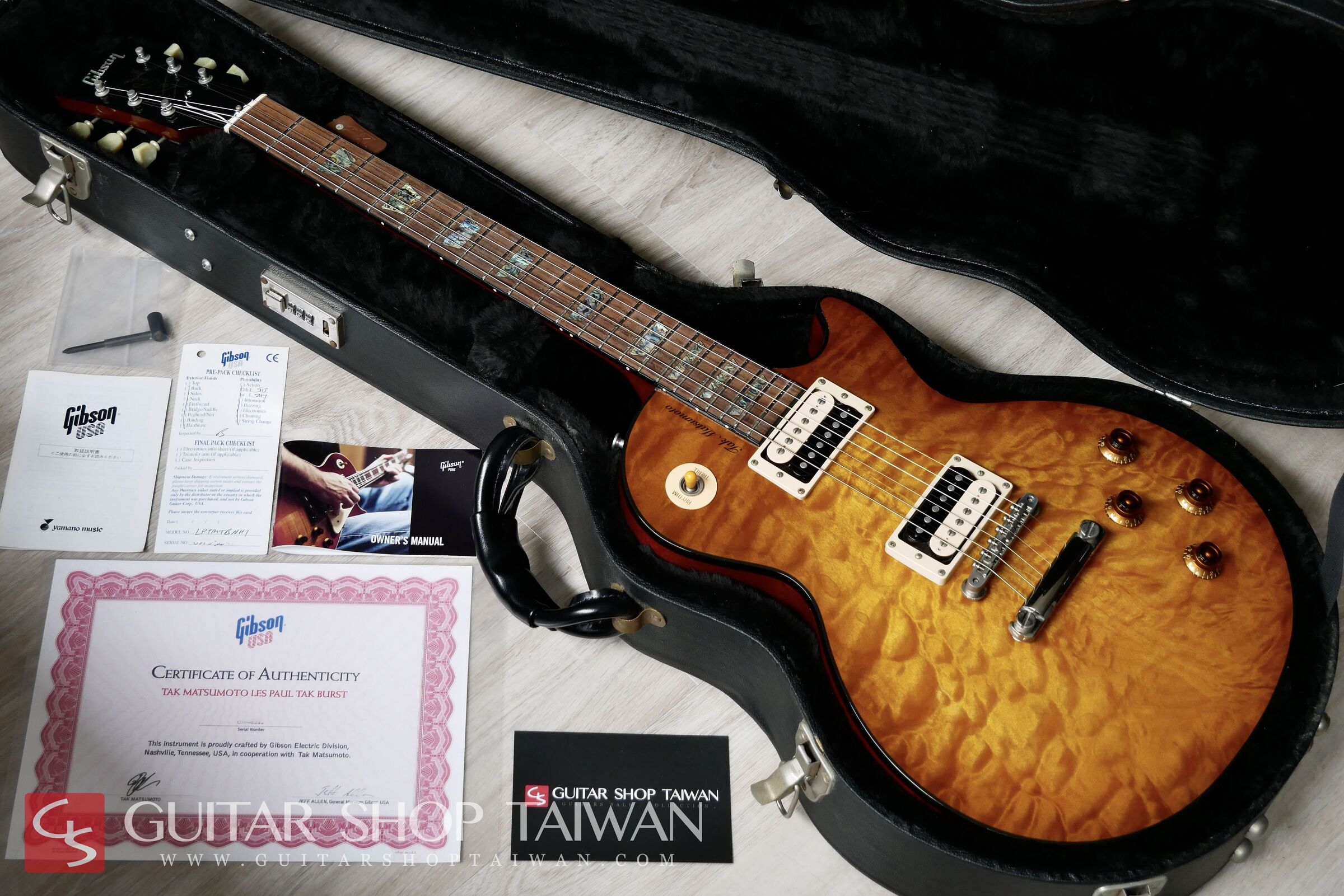 全球限量2003 Gibson Tak Matsumoto Les Paul Tak Burst 松本孝弘簽名琴 – Guitar Shop ...