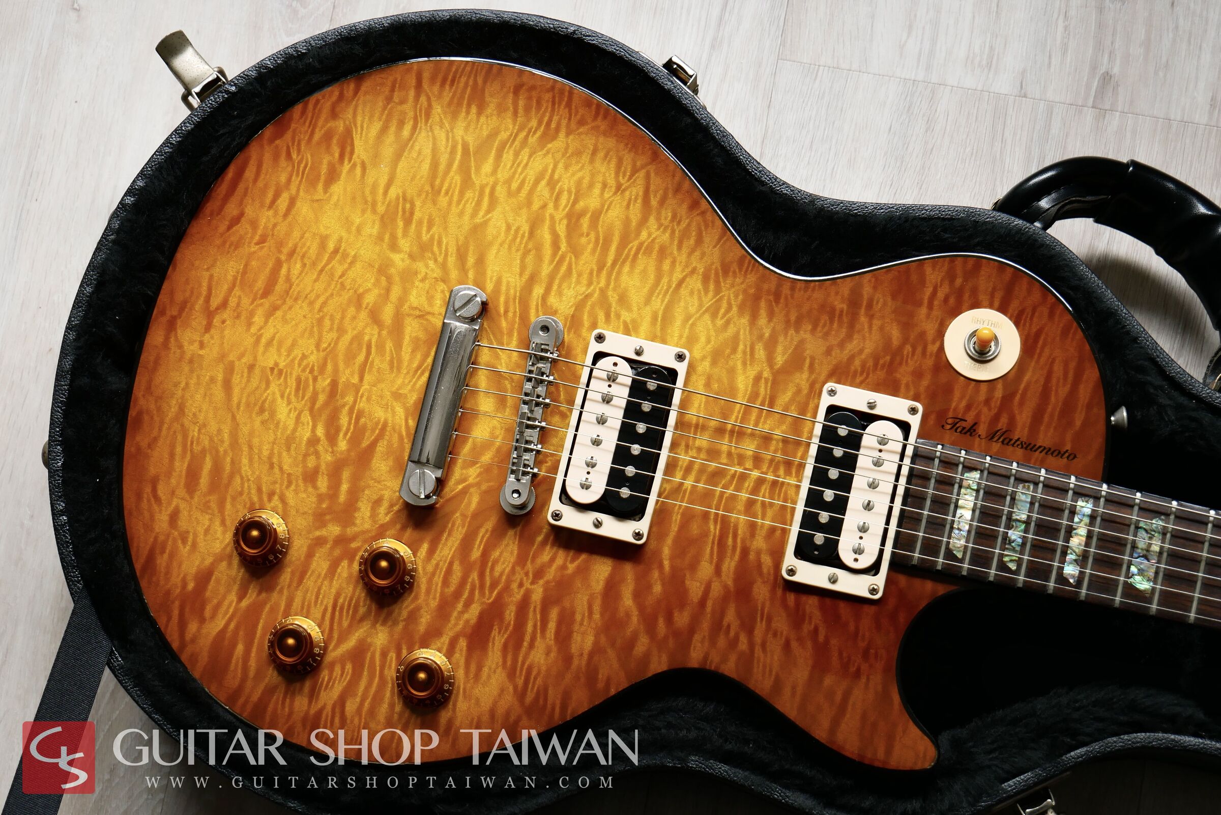 全球限量2003 Gibson Tak Matsumoto Les Paul Tak Burst 松本孝弘簽名琴 – Guitar Shop Taiwan