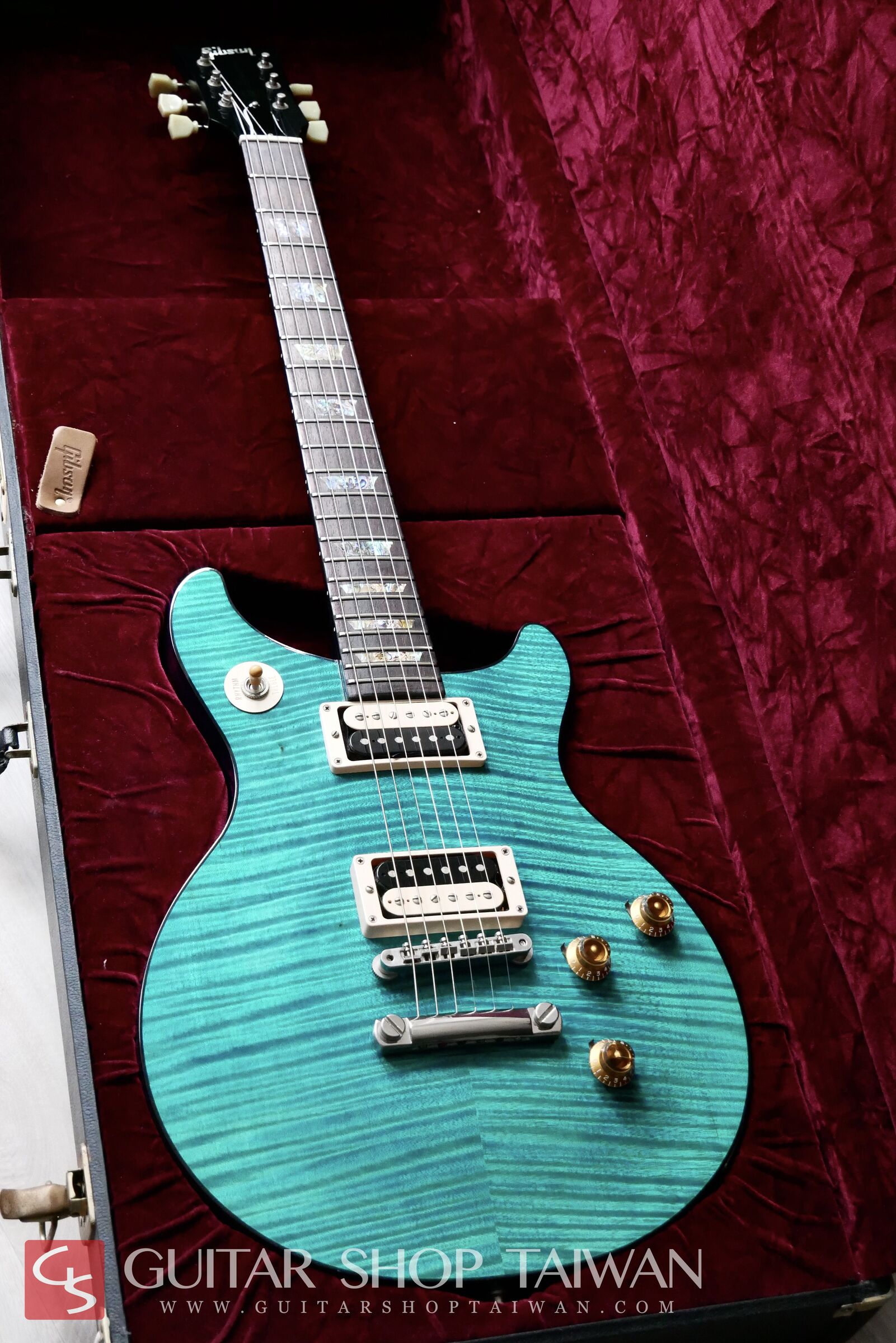 2013 Gibson Custom Shop Tak Matsumoto DC Standard Aqua Blue 松本孝弘簽名琴 ...